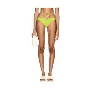 Christopher Esber Citron Bert Looped-Tie Cutout Low-Rise Bikini Briefs Size 6